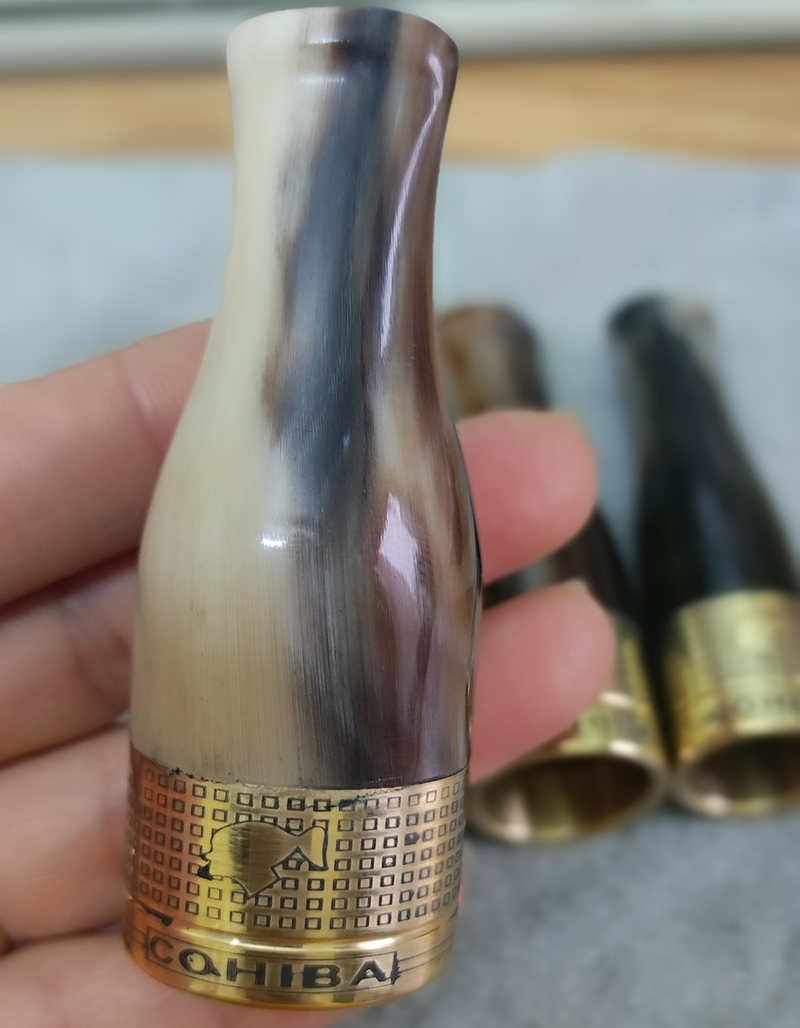 Bộ Tẩu Sừng Bắt Tóp Cuối Điếu Cigar 4 chiếc COB-TS01 Cao Cấp- Món Quà Ý Nghĩa Cho Sức Khỏe