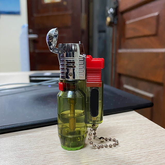 Bật Lửa Khò Gas 1 Tia Kiêm Móc Khóa Hongbo Nhỏ Gọn Đẹp Độc Lạ - Dùng Gas Cao Cấp ( giao màu ngẫu nhiên )