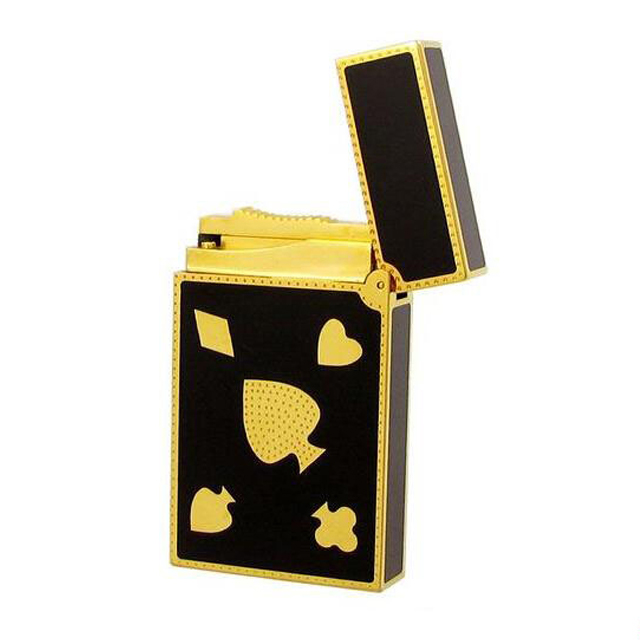 Hộp Quẹt Bật Lửa Dupont D54V Họa Tiết Hình Át Bích Độc Đáo Mới Lạ - Dùng Ga Đá Cao Cấp