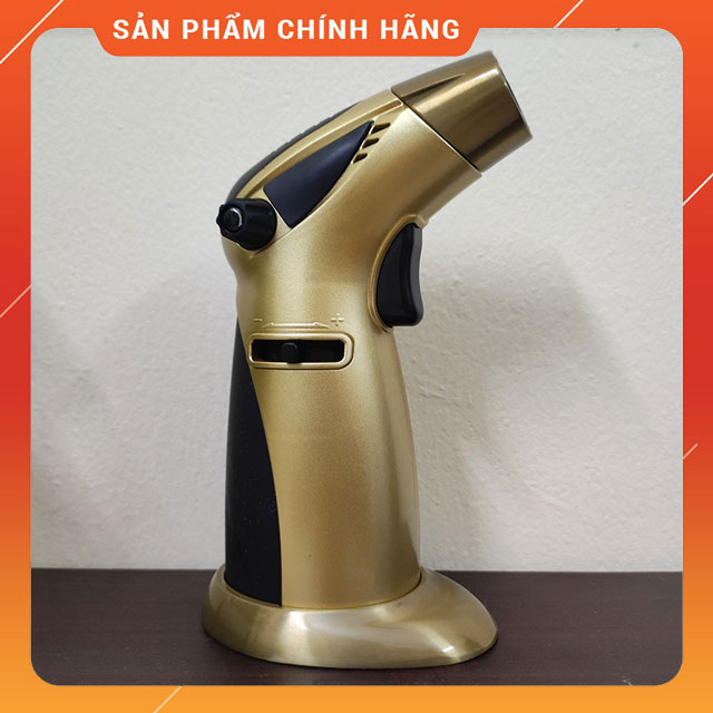 Hộp Quẹt Bật Lửa Gas Khò 2 Tia Cực Mạnh Honiban Size Đại Để Bàn Có Nút Tăng Giảm Lửa Dễ Dàng
