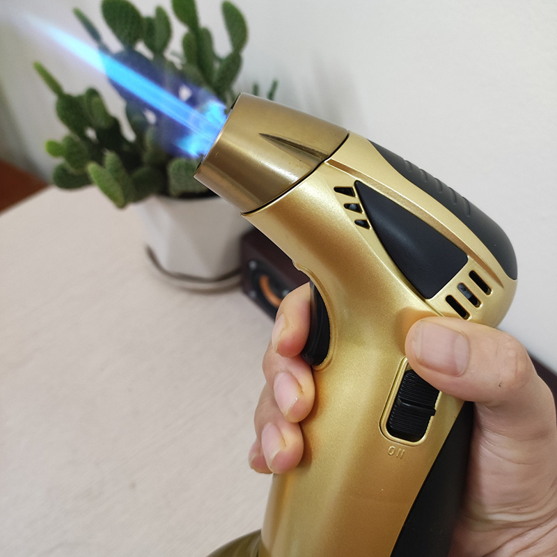 Hộp Quẹt Bật Lửa Gas Khò 2 Tia Cực Mạnh Honiban Size Đại Để Bàn Có Nút Tăng Giảm Lửa Dễ Dàng