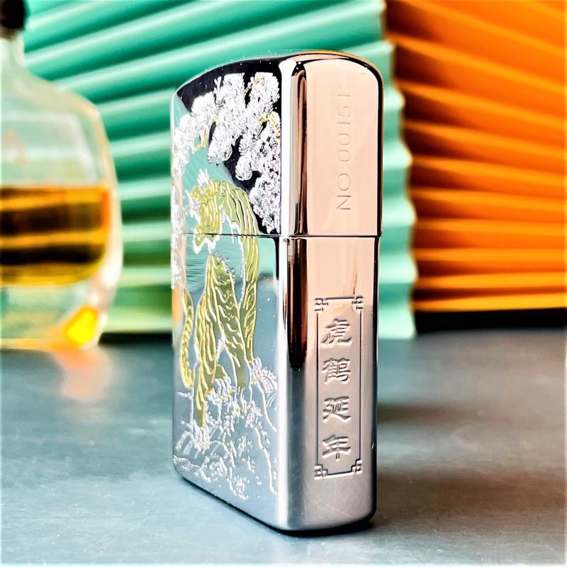 Hột Quẹt Bật Lửa Xăng Đá Zorro Z92121A Khắc Họa Tiết 2 Mặt Sống Động Cực Đẹp