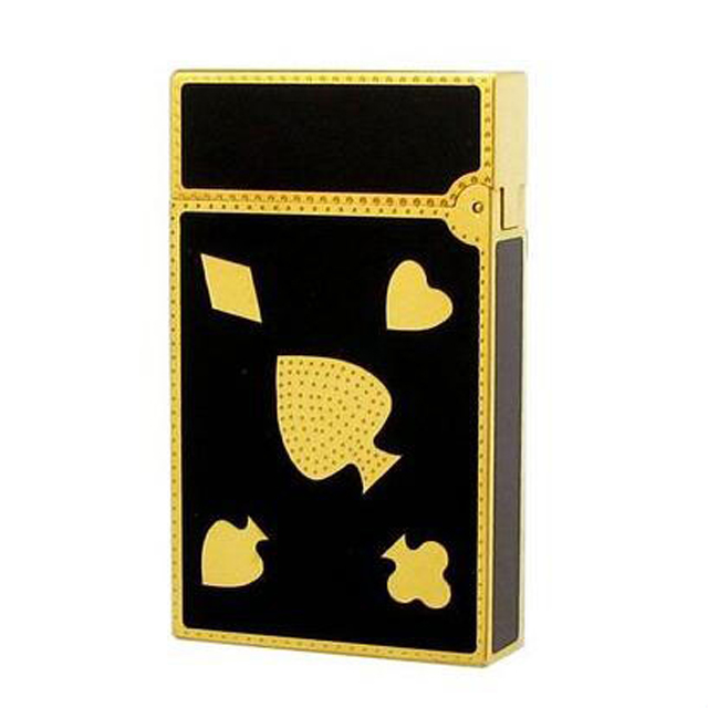 Hộp Quẹt Bật Lửa Dupont D54V Họa Tiết Hình Át Bích Độc Đáo Mới Lạ - Dùng Ga Đá Cao Cấp