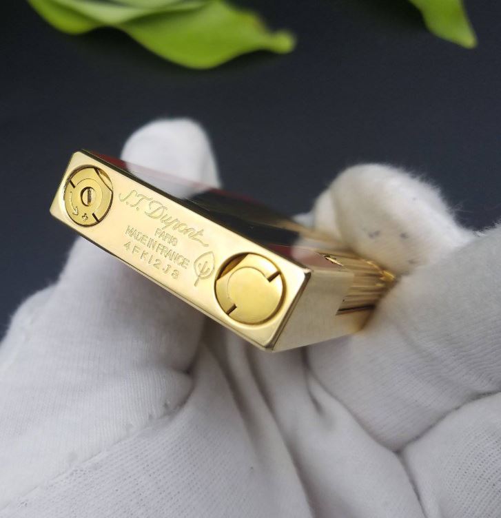 Hột Quẹt Bật Lửa Dupont D79DV Tháp Ngược Dòng 2 Lỗ Tiếng Kêu Hay Cầm Chắc Tay - Dùng Gas Đá Cao Cấp