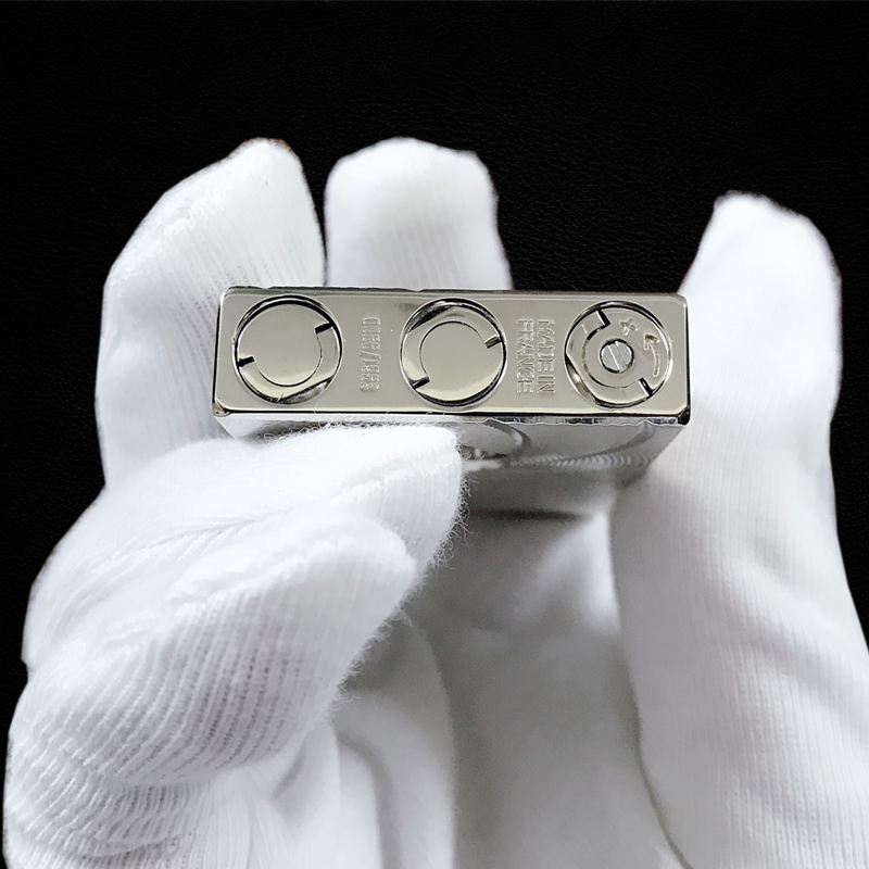 Bật Lửa Ga Đá Dupont D-117T Họa Tiết Đục Lỗ Xoáy Tròn Cao Cấp