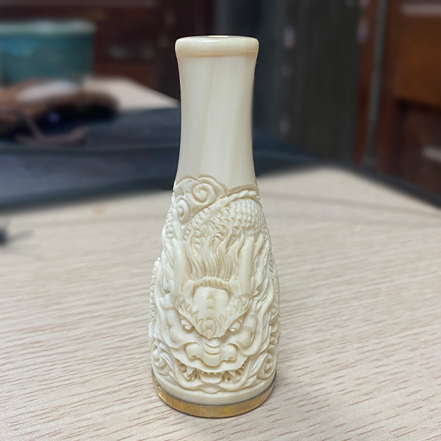 Tẩu Bắt Tóp Xì Gà 18 Free size dùng cho các cỡ Khắc Họa Tiết Hình Rồng Sang Trọng Cao Cấp