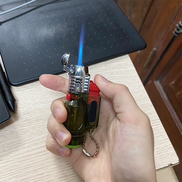 Bật Lửa Khò Gas 1 Tia Kiêm Móc Khóa Hongbo Nhỏ Gọn Đẹp Độc Lạ - Dùng Gas Cao Cấp ( giao màu ngẫu nhiên )