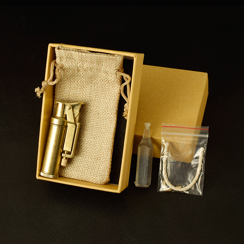 Hột Quẹt Bật Lửa Cối Xăng Đá Spark SP01, Thiết Kế Kiểu Cổ Điển Đẹp Độc Lạ - Dùng Xăng Bấc Đá Cao Cấp