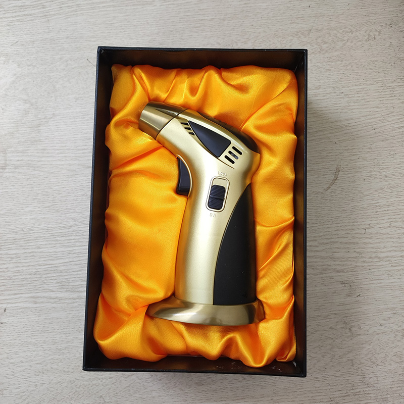 Hộp Quẹt Bật Lửa Gas Khò 2 Tia Cực Mạnh Honiban Size Đại Để Bàn Có Nút Tăng Giảm Lửa Dễ Dàng