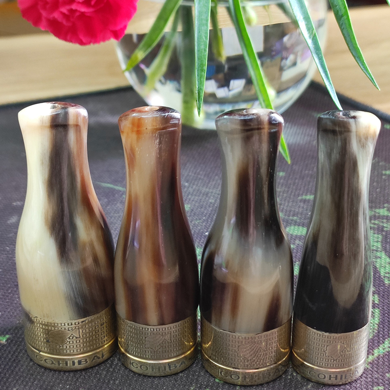 Bộ Tẩu Sừng Bắt Tóp Cuối Điếu Cigar 4 chiếc COB-TS01 Cao Cấp- Món Quà Ý Nghĩa Cho Sức Khỏe