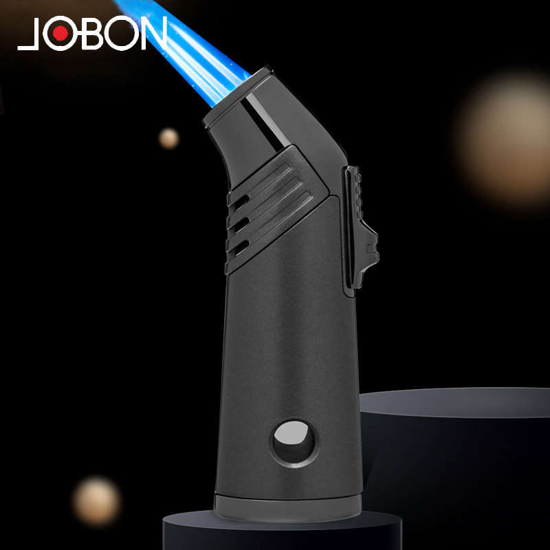 Hột Quẹt Bật Lửa Gas Jobon ZB-202 Khò Mỏ Vịt 3 Tia Kiểu Dáng Sang Trọng - Màu Ngẫu Nhiên