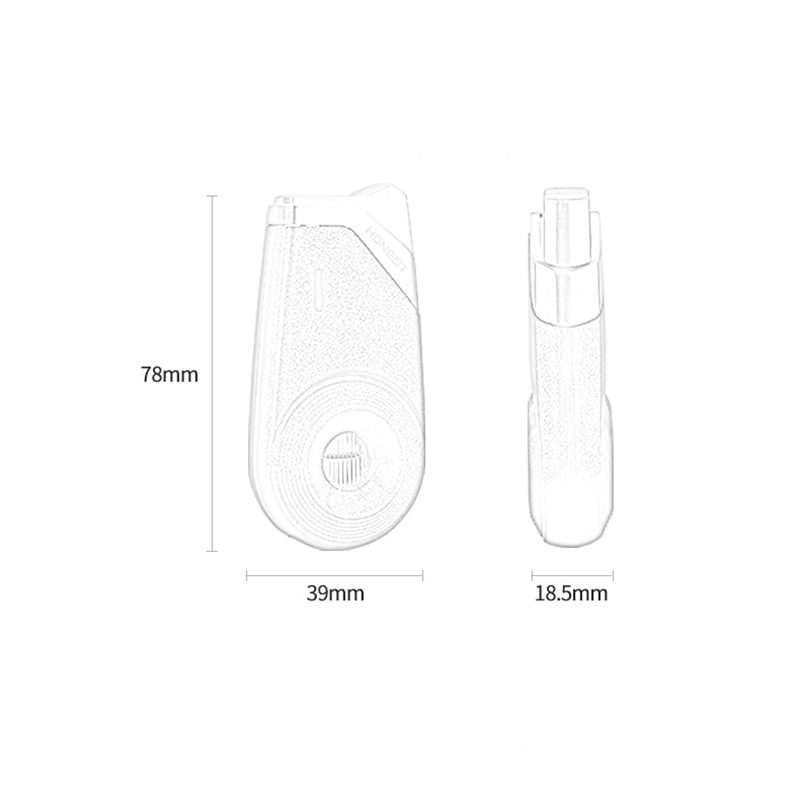 Hộp Quẹt Bật Lửa Gas Honest BCZ-797 Khò 1 Tia Kiêm Con Quay Spinner - Nhiều Màu