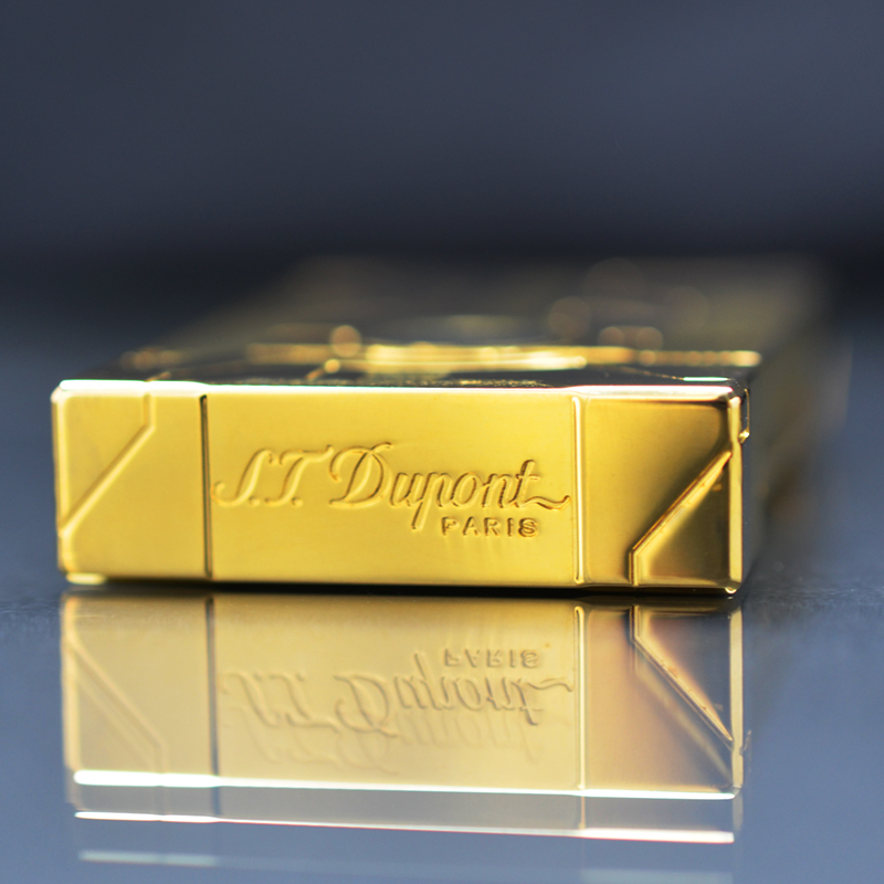Hộp Quẹt Bật Lửa Dupont D122V Họa Tiết Vàng Nhám Kiểu Dáng Thể Thao Độc Lạ - Dùng Gas Đá Cao Cấp