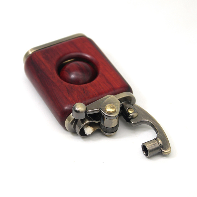 Bật Lửa Xăng Đá Zorron Z592-207 Thiết Kế Độc Lạ Kết Hợp Vỏ Gỗ