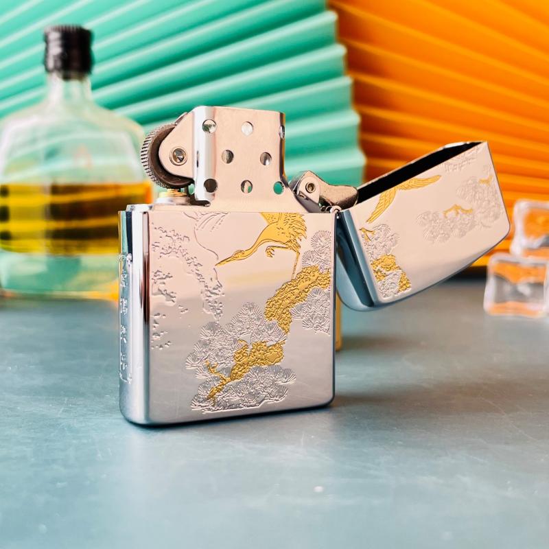 Hột Quẹt Bật Lửa Xăng Đá Zorro Z92121A Khắc Họa Tiết 2 Mặt Sống Động Cực Đẹp