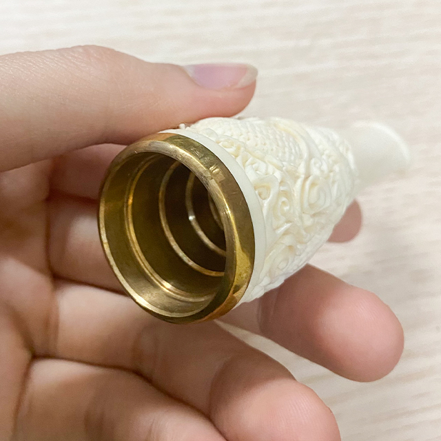 Tẩu Bắt Tóp Xì Gà 18 Free size dùng cho các cỡ Khắc Họa Tiết Hình Rồng Sang Trọng Cao Cấp