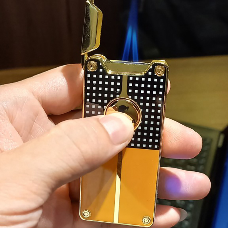 Hột Quẹt Bật Lửa Gas Cohiba COB-180 Khò 2 Tia Mạnh Mẽ Nút Bấm Tiện Lợi-Nhiều Màu