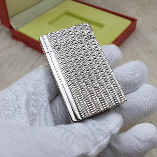 Hộp Quẹt Bật Lửa Dupont D171T Họa Tiết Hình Mũi Tên Độc Đáo Mới Lạ - Dùng Ga Đá Cao Cấp