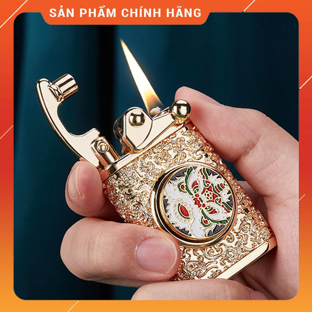 Hột Quẹt Bật Lửa Xăng Đá Zorro Z592-618 Vòng Xoay Routle Độc Đáo