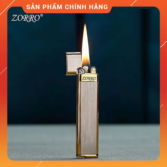 Hột Quẹt Bật Lửa Xăng Đá Zorro Z668-002 Kiểu Dáng Nhỏ Gọn Tiện Lợi Tặng Kèm Dụng Cụ Vặn Nắp Đổ Xăng