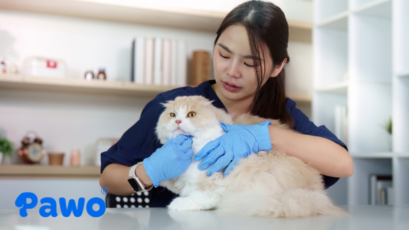 Mèo con phải thường xuyên khám sức khoẻ để phòng ngừa các bệnh về da