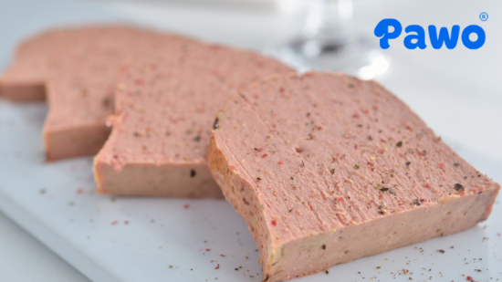 Pate tươi giàu độ ẩm giúp bổ sung nước, hỗ trợ tiêu hóa và ngăn ngừa sỏi thận