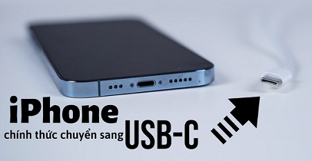 iPhone chính thức chuyển sang USB-C