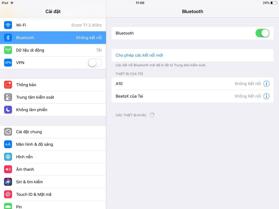 Chuyển đổi dữ liệu bluetooth