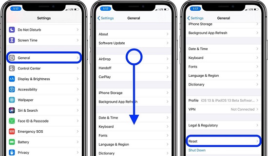 Không Reset máy thường xuyên