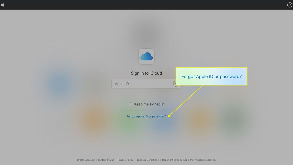 Lấy lại mật khẩu iCloud bằng email