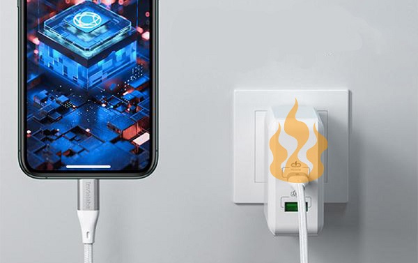 Điện thoại nóng lên nhanh chóng khi sạc