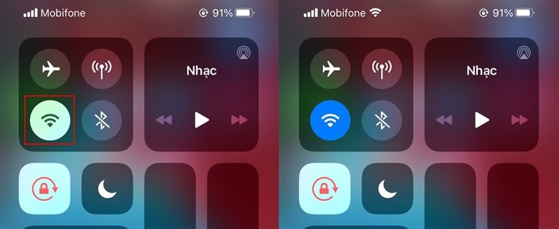 Tắt bluetooth, Wifi, Airdrop khi không dùng đến