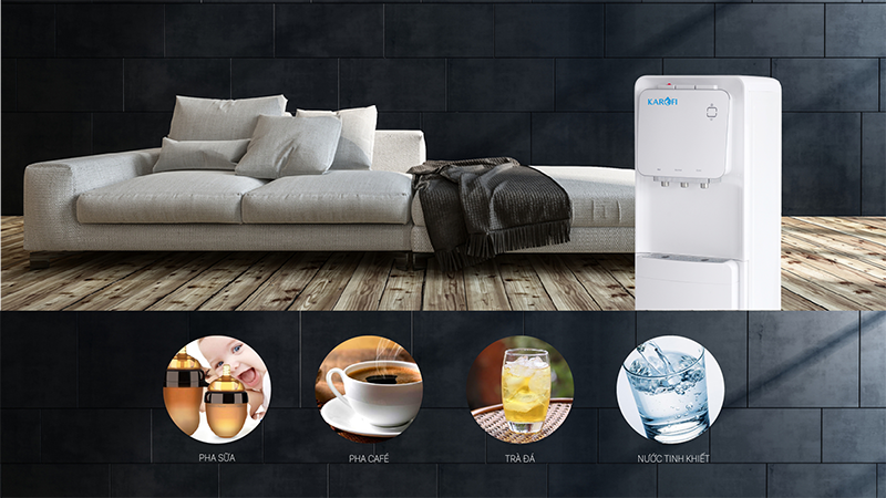 Cây nước nóng lạnh hút bình Karofi HC19 3 chế độ: nóng - lạnh - thường