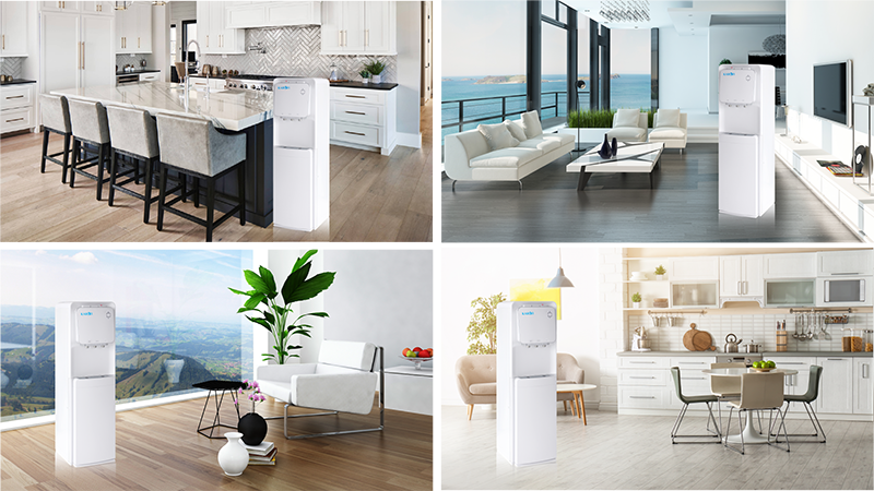 Cây nước nóng lạnh hút bình Karofi HC19