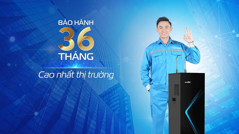 máy lọc nước nóng lạnh Karofi KAD-N69 bảo hành 36 tháng