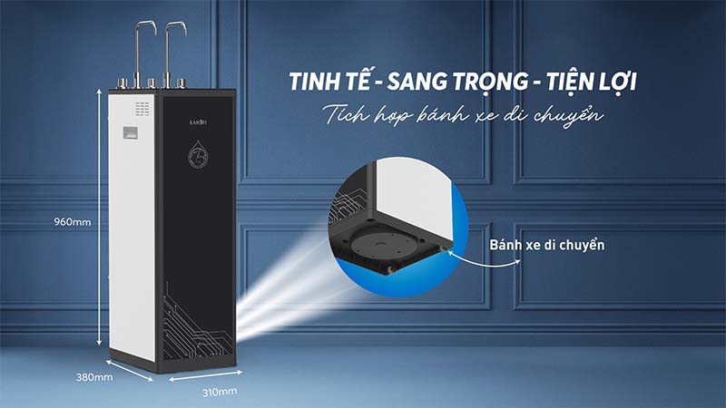 Máy lọc nước Karofi KAD-D66 thiết kế sang trọng - tiện lợi
