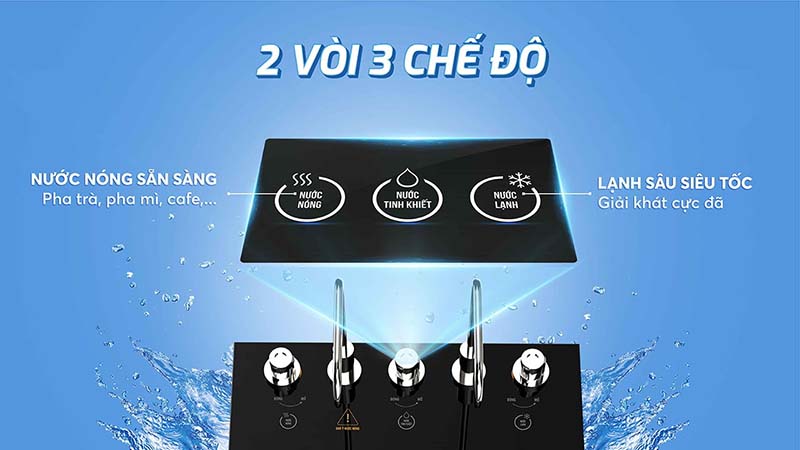 Máy lọc nước Karofi KAD-L56 2 vòi 3 chế độ