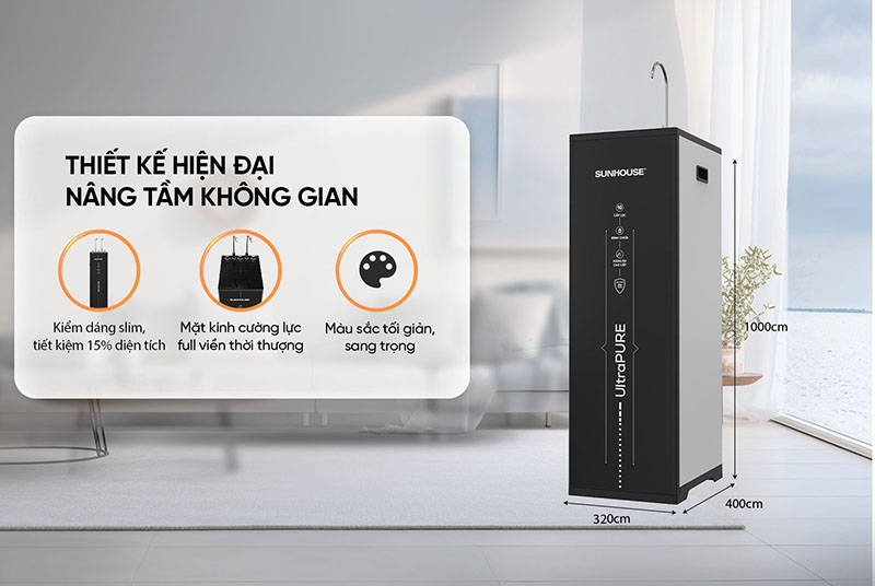 Thiết kế hiện đại với tông đen sang trọng