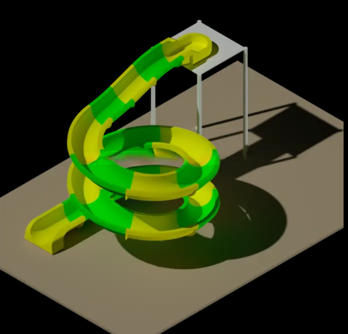 Cầu trượt đơn CTDKB05 Dochoikinhbac Cầu trượt nhựa cho trẻ em vui chơi