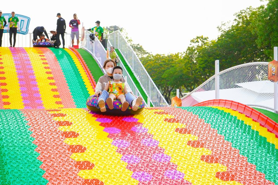 đường trượt sữa thạch kun kun