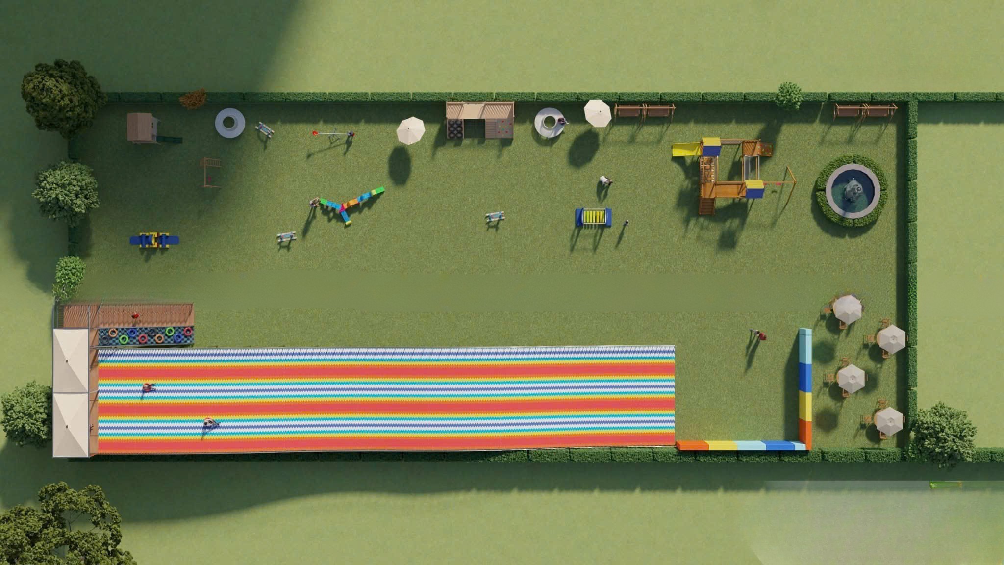 Bộ trượt phao khô sắc màu CVTTKB19 Dochoikinhbac Trò chơi cảm giác mạnh siêu vui từ Đồ Chơi Kinh Bắc