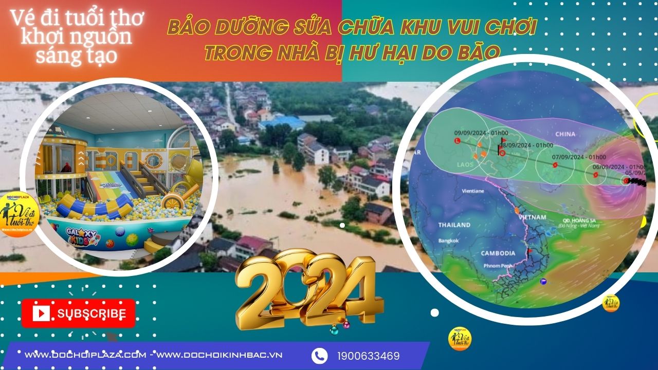 Bảo Dưỡng Sửa Chữa Khu Vui Chơi Trong Nhà Bị Hư Hại Do Bão