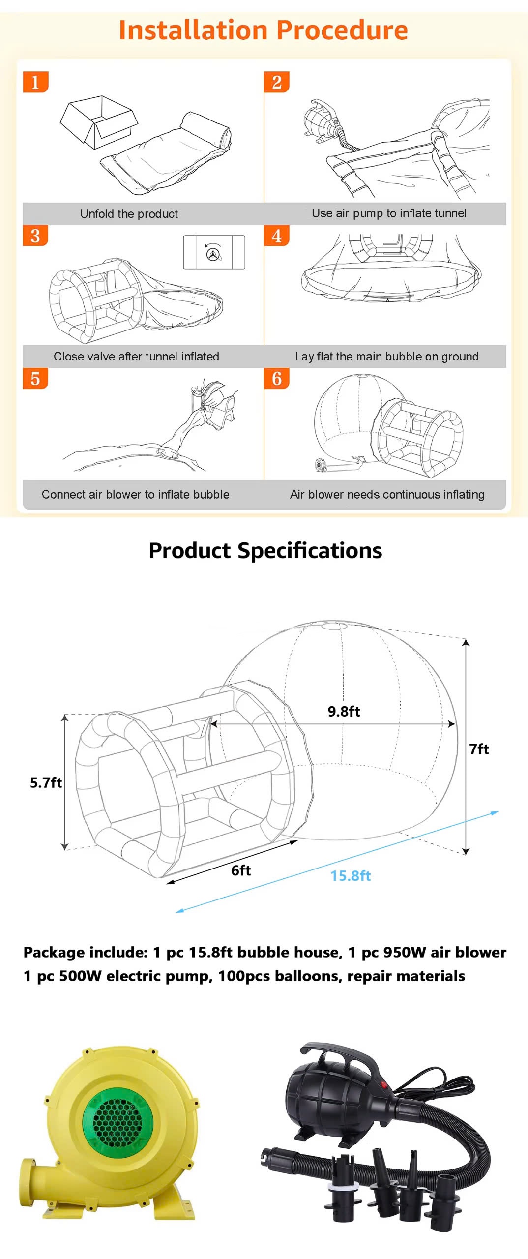 Nhà bong bóng hơi khu vui chơi