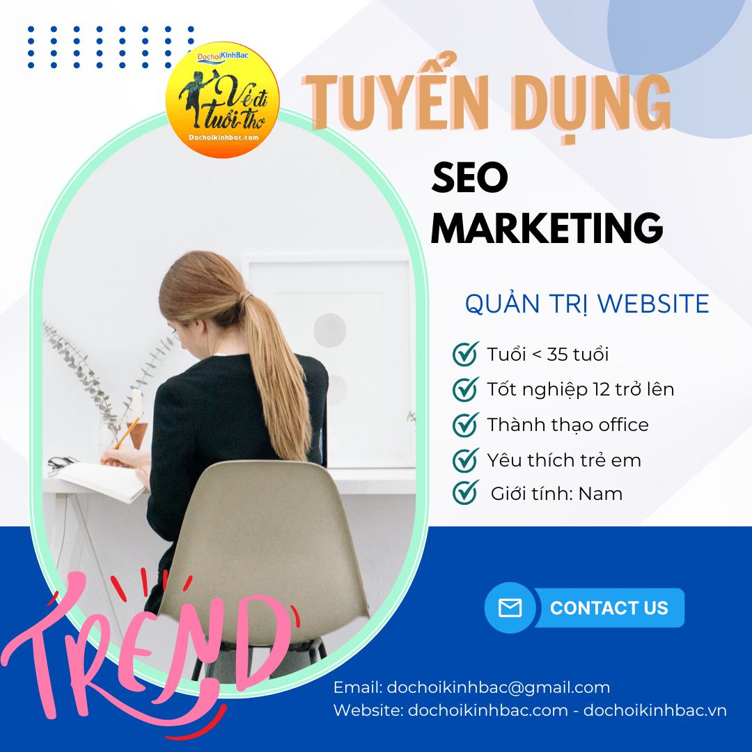 VĂN PHÒNG ĐÀO VIÊN SỐ 1 CẦN TUYỂN 01 NHÂN VIÊN SEO MARKETING