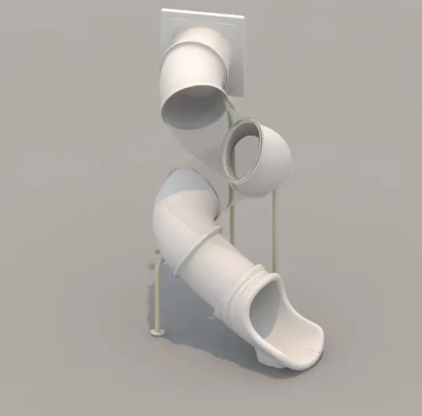 Cầu trượt đơn CTDKB06 Dochoikinhbac Cầu trượt nhựa cho trẻ em vui chơi