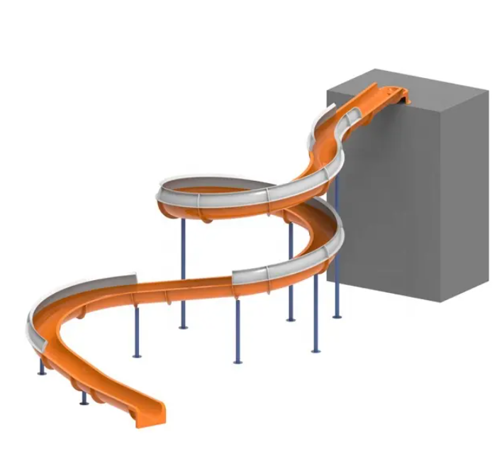 Cầu trượt xoắn CTDKB12 Dochoikinhbac Cầu trượt nhựa cho trẻ em vui chơi