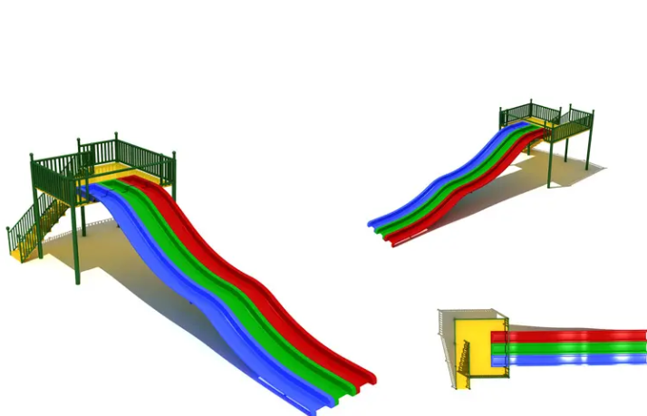 Cầu trượt bể bơi CTDKB17 Dochoikinhbac Cầu trượt nhựa cho trẻ em vui chơi