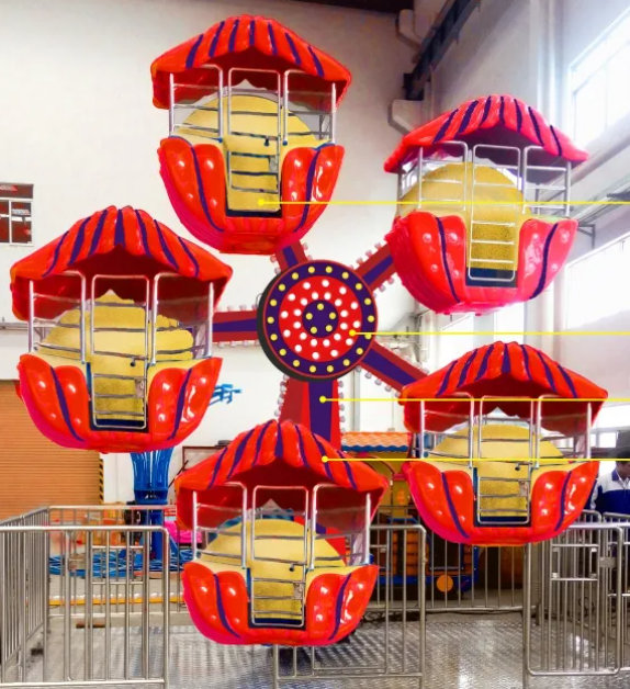 Đu quay vỏ sò DQCVKB16 Dochoikinhbac Giải trí hấp dẫn từ khu vui chơi