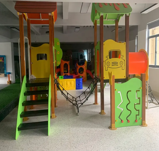 Cầu trượt liên hoàn gỗ LHGOKB15 Dochoikinhbac Giải trí siêu hấp dẫn từ khu vui chơi trẻ em