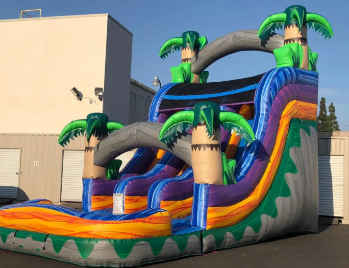 Nhà hơi cây dừa NHNPKB09 Dochoikinhbac Trò chơi vận động siêu hấp dẫn